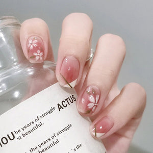 Elegant Minimalist Press-On Nail Set (24pcs) (DESIGN 7412)