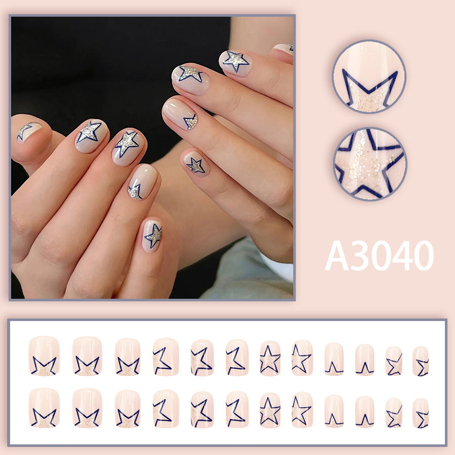 Elegant Minimalist Press-On Nail Set (24pcs) (DESIGN 7577)