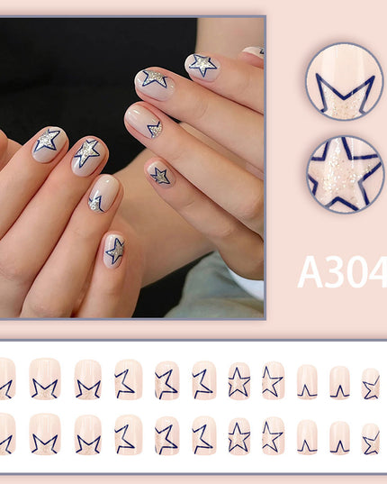 Elegant Minimalist Press-On Nail Set (24pcs) (DESIGN 7577)