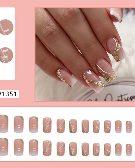 Elegant Minimalist Press-On Nail Set (24pcs) (DESIGN 7390)