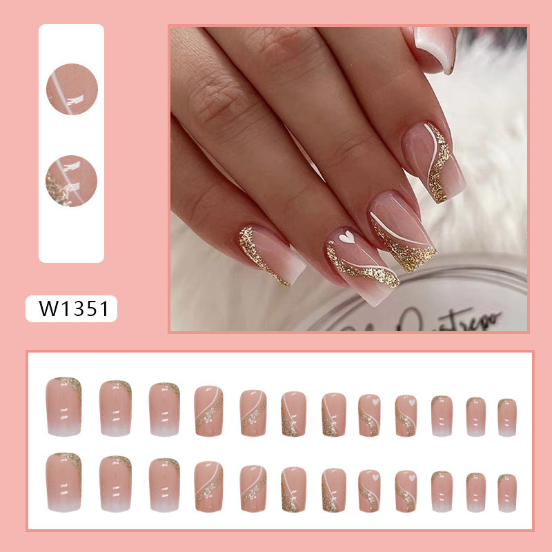 Elegant Minimalist Press-On Nail Set (24pcs) (DESIGN 7390)