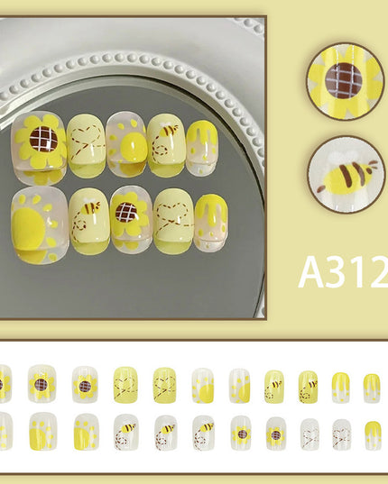Elegant Minimalist Press-On Nail Set (24pcs) (DESIGN 7646)