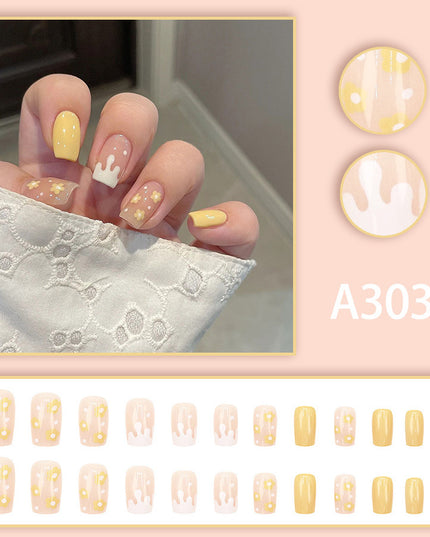 Elegant Minimalist Press-On Nail Set (24pcs) (DESIGN 7574)