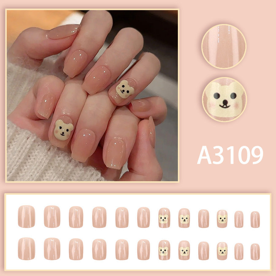 Elegant Minimalist Press-On Nail Set (24pcs) (DESIGN 7635)