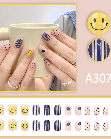 Elegant Minimalist Press-On Nail Set (24pcs) (DESIGN 7606)
