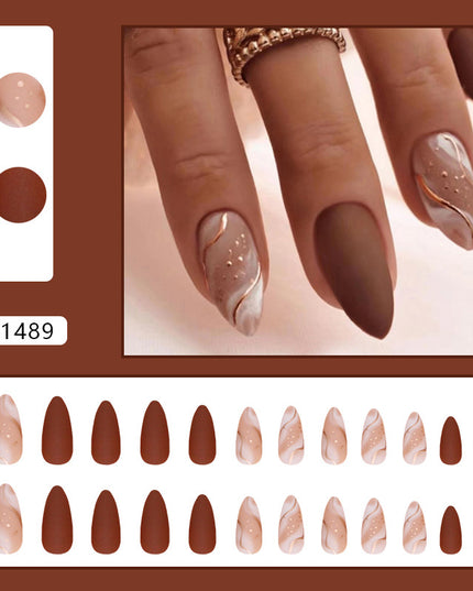 Elegant Minimalist Press-On Nail Set (24pcs) (DESIGN 7392)