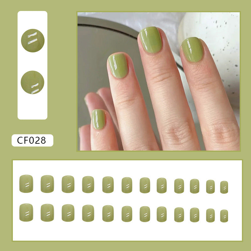 Elegant Minimalist Press-On Nail Set (24pcs) (DESIGN 7422)