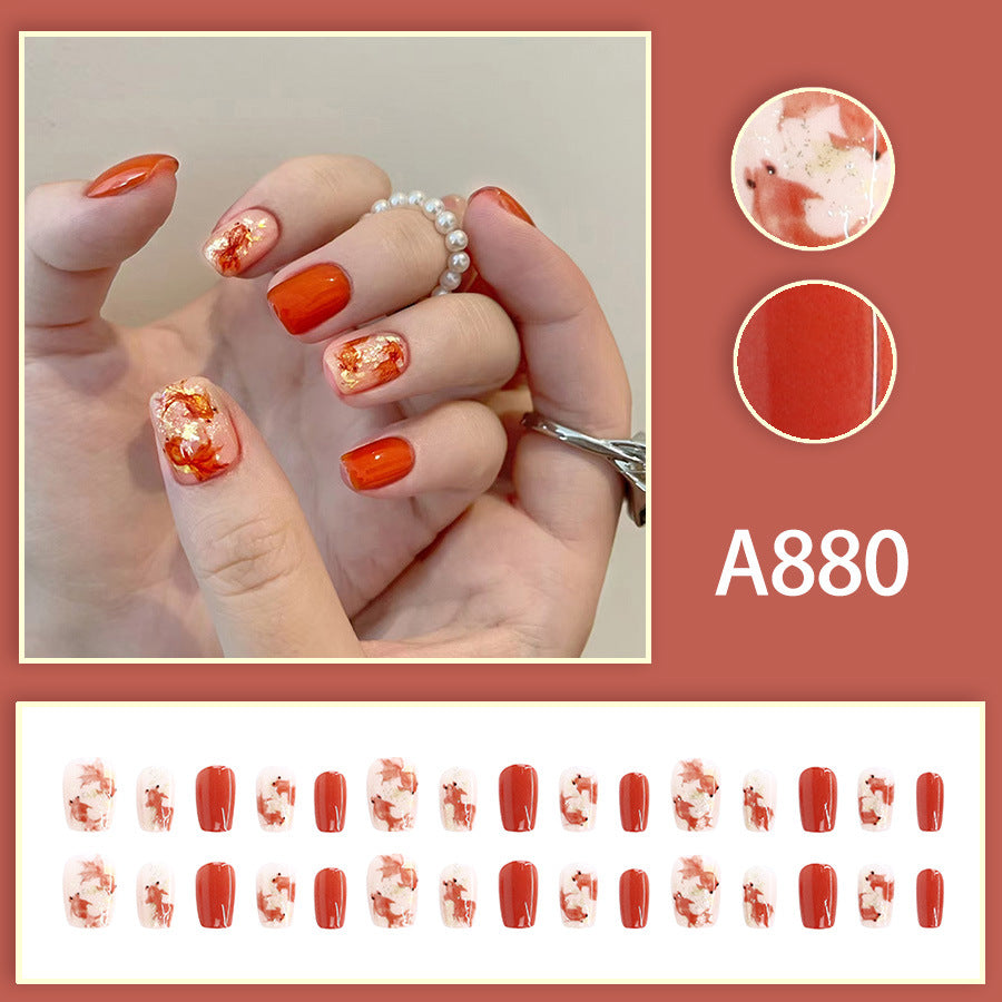 Elegant Minimalist Press-On Nail Set (24pcs) (DESIGN 7528)