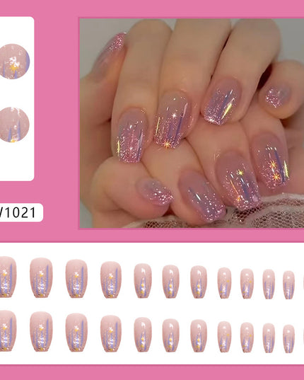 Elegant Minimalist Press-On Nail Set (24pcs) (DESIGN 7384)