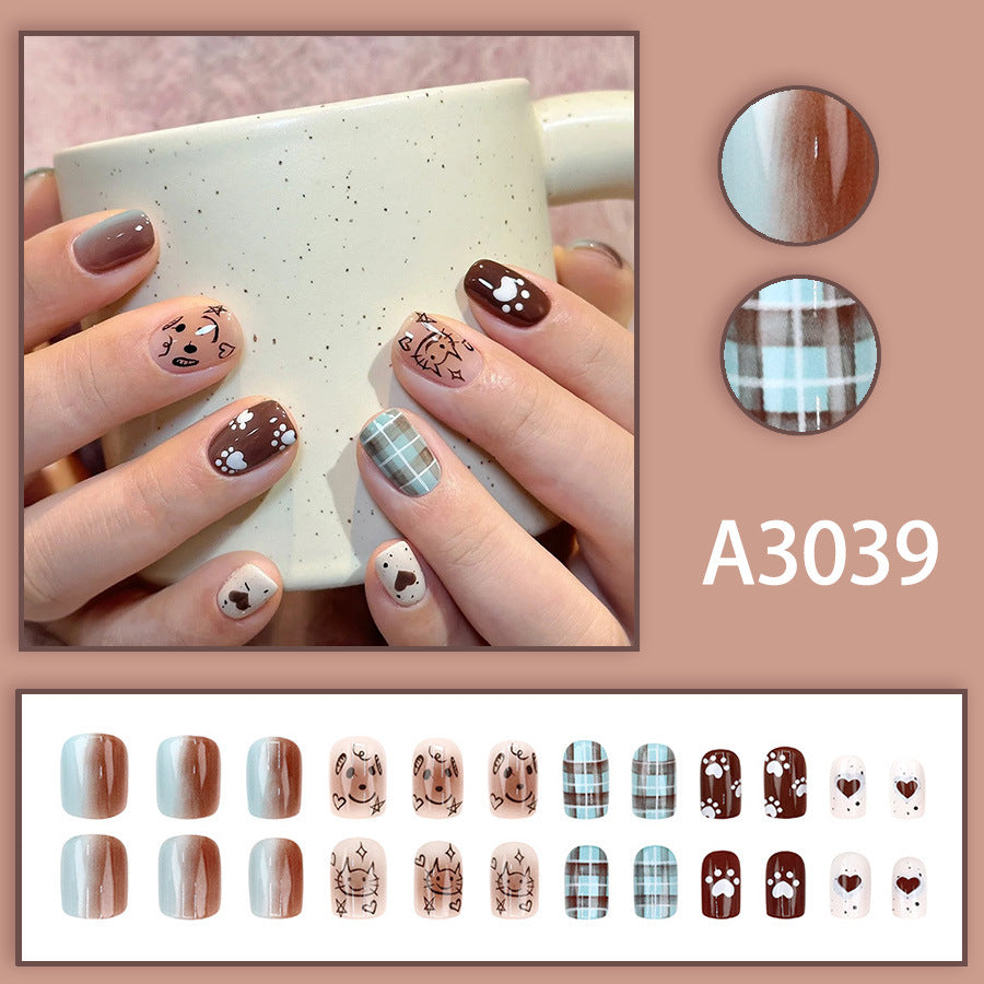 Elegant Minimalist Press-On Nail Set (24pcs) (DESIGN 7576)