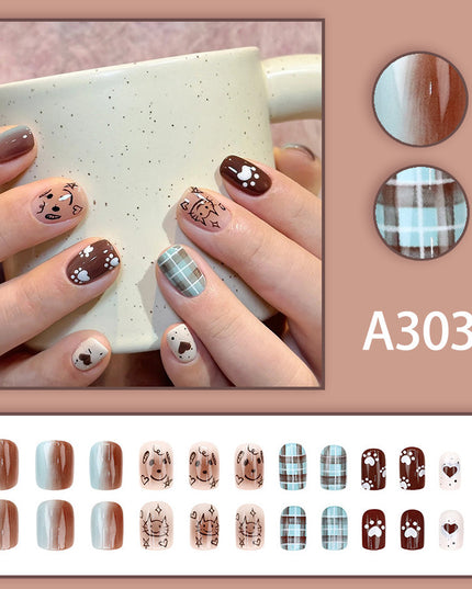 Elegant Minimalist Press-On Nail Set (24pcs) (DESIGN 7576)