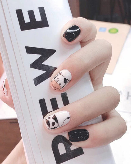 Elegant Minimalist Press-On Nail Set (24pcs) (DESIGN 7316)