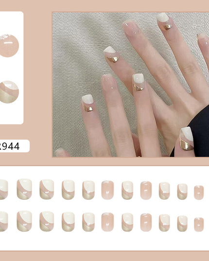 Elegant Minimalist Press-On Nail Set (24pcs) (DESIGN 7448)