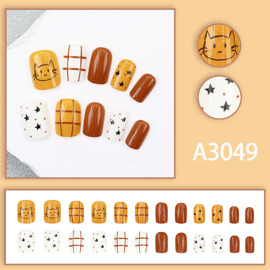 Elegant Minimalist Press-On Nail Set (24pcs) (DESIGN 7585)