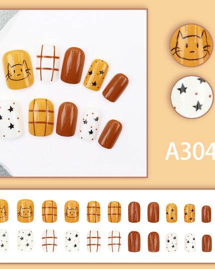 Elegant Minimalist Press-On Nail Set (24pcs) (DESIGN 7585)
