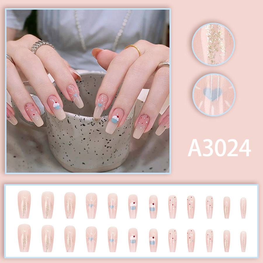 Elegant Minimalist Press-On Nail Set (24pcs) (DESIGN 7562)