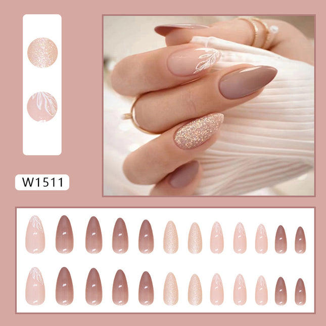 Elegant Minimalist Press-On Nail Set (24pcs) (DESIGN 7478)