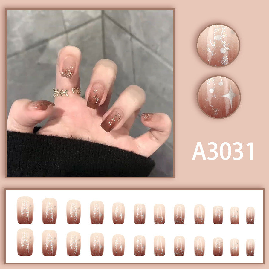 Elegant Minimalist Press-On Nail Set (24pcs) (DESIGN 7568)