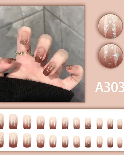 Elegant Minimalist Press-On Nail Set (24pcs) (DESIGN 7568)
