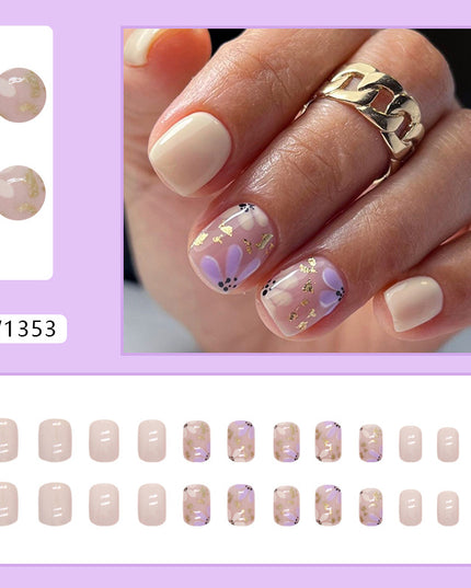 Elegant Minimalist Press-On Nail Set (24pcs) (DESIGN 7483)