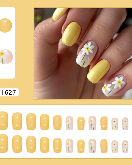 Elegant Minimalist Press-On Nail Set (24pcs) (DESIGN 7474)