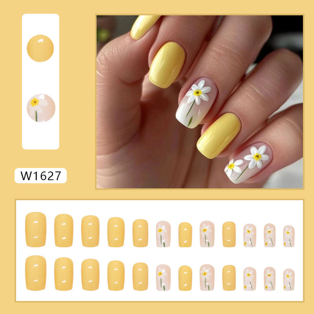 Elegant Minimalist Press-On Nail Set (24pcs) (DESIGN 7474)