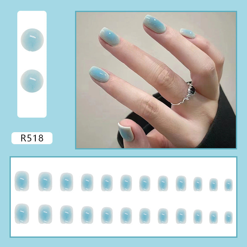 Elegant Minimalist Press-On Nail Set (24pcs) (DESIGN 7456)