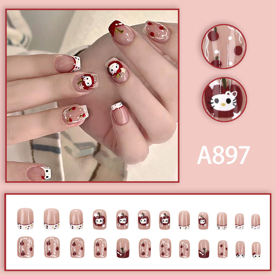 Elegant Minimalist Press-On Nail Set (24pcs) (DESIGN 7538)
