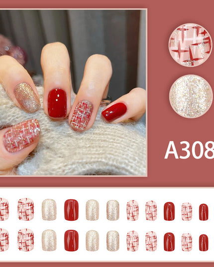 Elegant Minimalist Press-On Nail Set (24pcs) (DESIGN 7615)