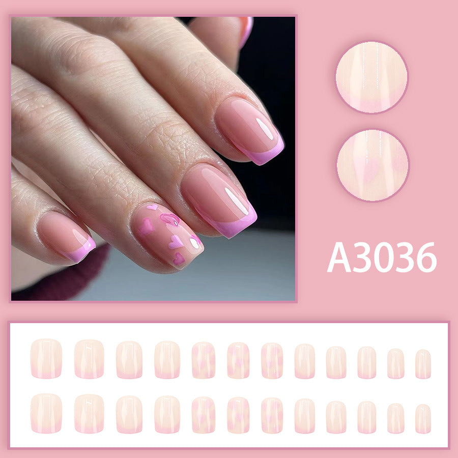 Elegant Minimalist Press-On Nail Set (24pcs) (DESIGN 7573)