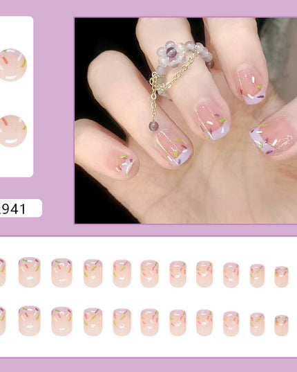 Elegant Minimalist Press-On Nail Set (24pcs) (DESIGN 7311)