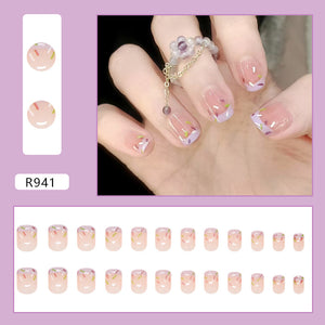 Elegant Minimalist Press-On Nail Set (24pcs) (DESIGN 7311)