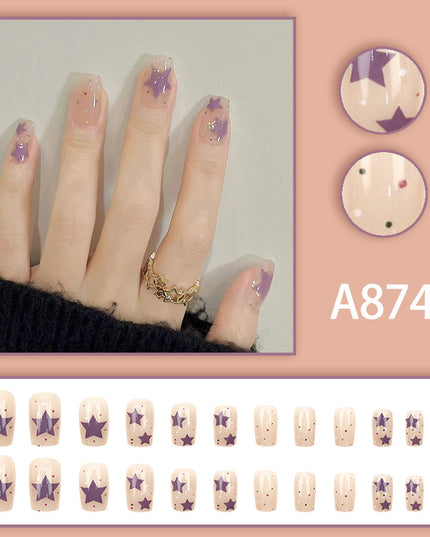Elegant Minimalist Press-On Nail Set (24pcs) (DESIGN 7523)