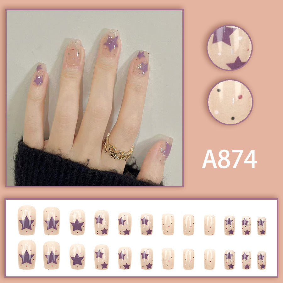 Elegant Minimalist Press-On Nail Set (24pcs) (DESIGN 7523)