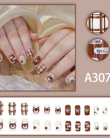 Elegant Minimalist Press-On Nail Set (24pcs) (DESIGN 7603)