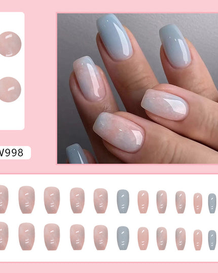 Elegant Minimalist Press-On Nail Set (24pcs) (DESIGN 7431)