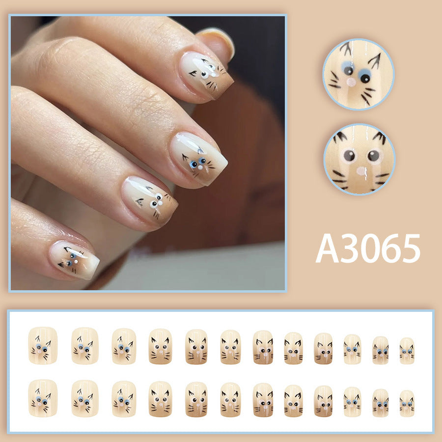 Elegant Minimalist Press-On Nail Set (24pcs) (DESIGN 7596)