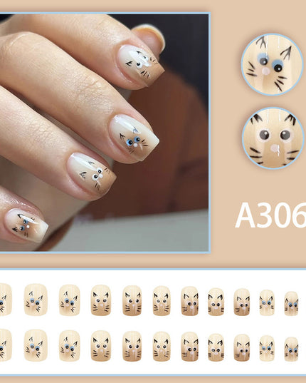 Elegant Minimalist Press-On Nail Set (24pcs) (DESIGN 7596)