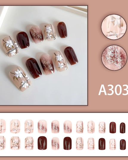 Elegant Minimalist Press-On Nail Set (24pcs) (DESIGN 7575)
