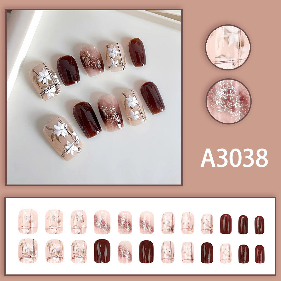 Elegant Minimalist Press-On Nail Set (24pcs) (DESIGN 7575)