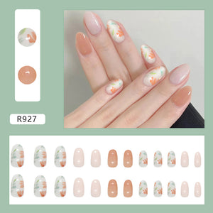 Elegant Minimalist Press-On Nail Set (24pcs) (DESIGN 7356)