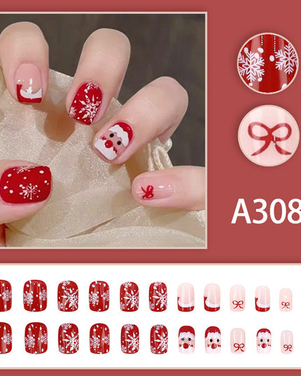 Elegant Minimalist Press-On Nail Set (24pcs) (DESIGN 7613)