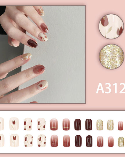 Elegant Minimalist Press-On Nail Set (24pcs) (DESIGN 7647)