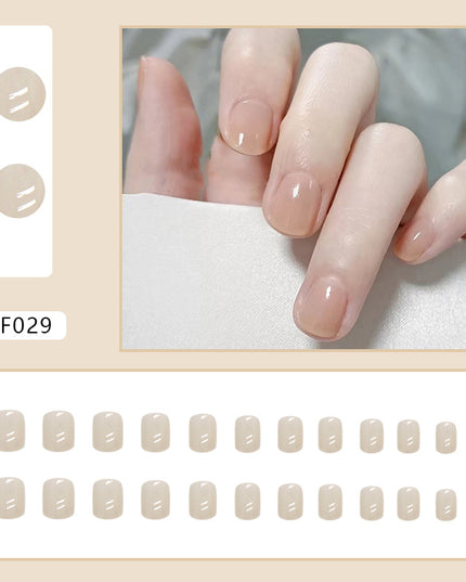 Elegant Minimalist Press-On Nail Set (24pcs) (DESIGN 7466)