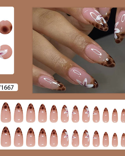 Elegant Minimalist Press-On Nail Set (24pcs) (DESIGN 7388)