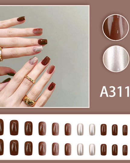 Elegant Minimalist Press-On Nail Set (24pcs) (DESIGN 7640)