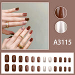 Elegant Minimalist Press-On Nail Set (24pcs) (DESIGN 7640)