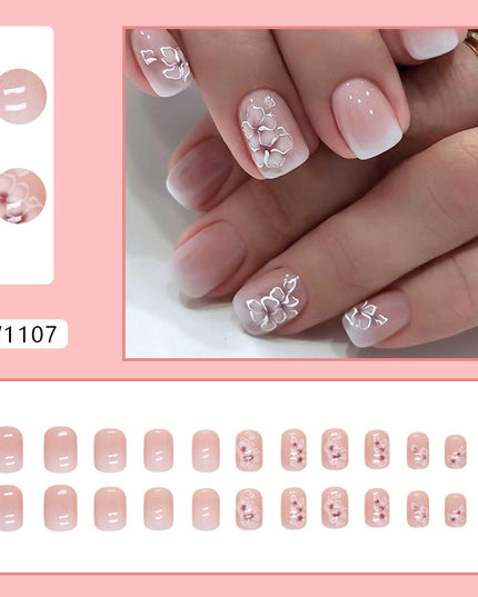 Elegant Minimalist Press-On Nail Set (24pcs) (DESIGN 7472)