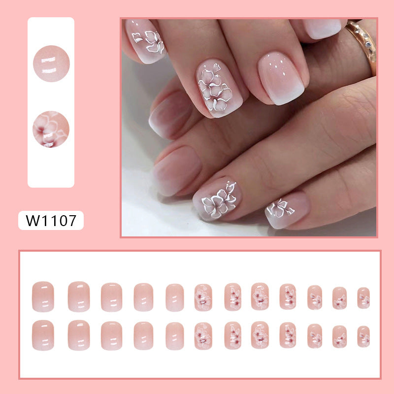 Elegant Minimalist Press-On Nail Set (24pcs) (DESIGN 7472)