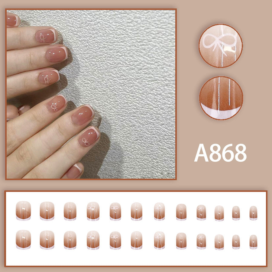Elegant Minimalist Press-On Nail Set (24pcs) (DESIGN 7518)
